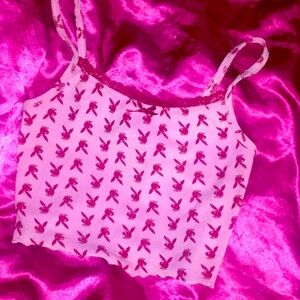 Pink Playboy Cami Tank Top ✨💖🐰